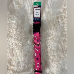 Top Paw® Dog Bones Dog Collar in pink